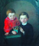 ГЛАДЫШЕВ Иван Ильич (И. И. Гладышев. Портрет сыновей художника. Ок. 1860 г.)